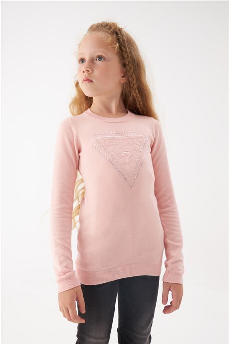 Guess Kız Çocuk Pembe Kazak