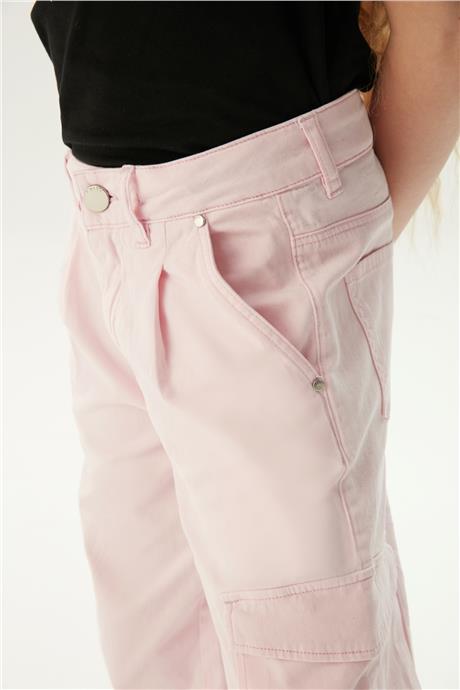 Guess Kız Çocuk Pembe Pantolon