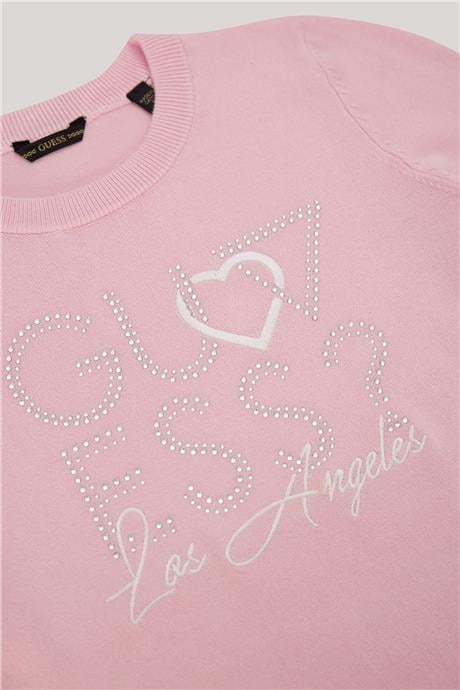 Guess Kız Çocuk Pembe Sweatshirt