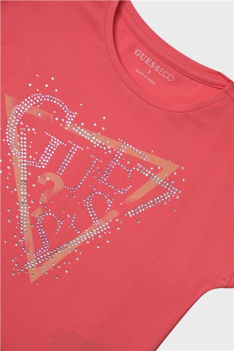 Guess Kız Çocuk Pembe T-Shirt
