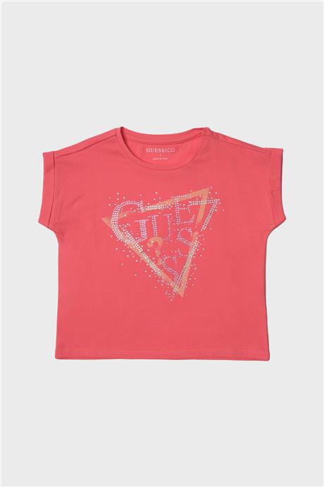 Guess Kız Çocuk Pembe T-Shirt