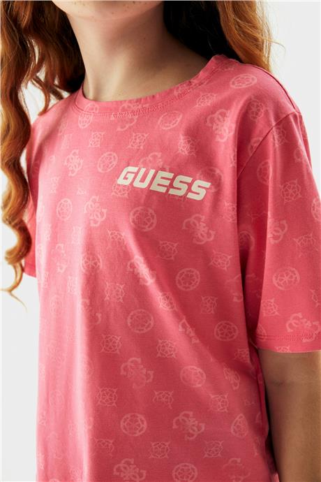 Guess Kız Çocuk Pembe T-Shirt