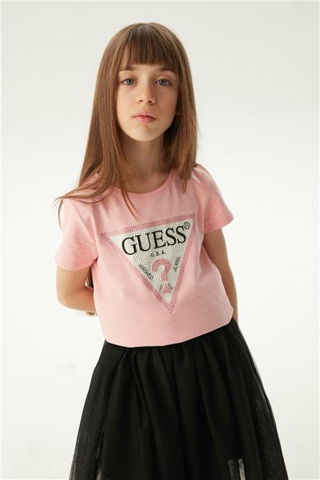 Guess Kız Çocuk Pembe T-Shirt