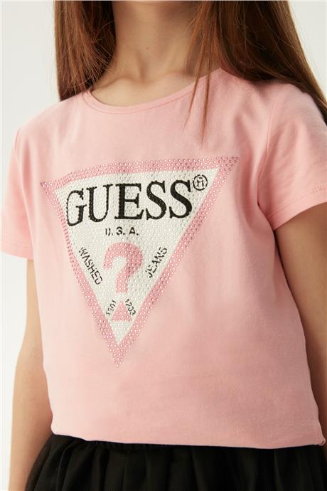 Guess Kız Çocuk Pembe T-Shirt