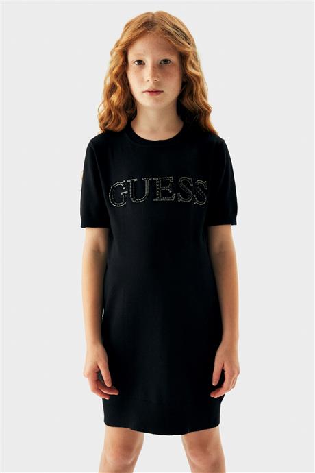 Guess Kız Çocuk Siyah Elbise
