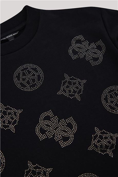 Guess Kız Çocuk Siyah Elbise