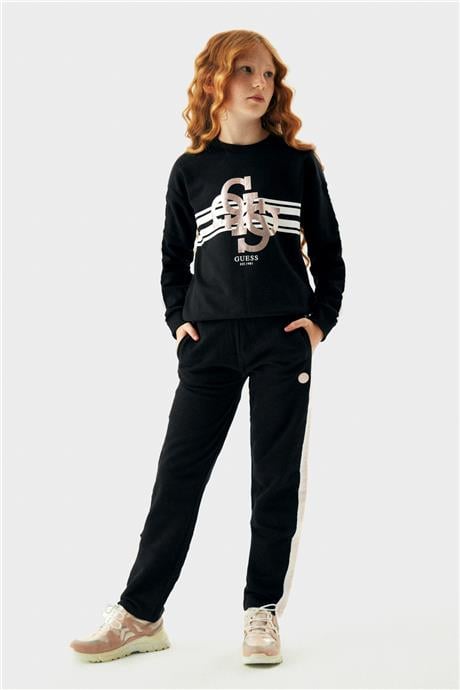 Guess Kız Çocuk Siyah Eşofman Altı