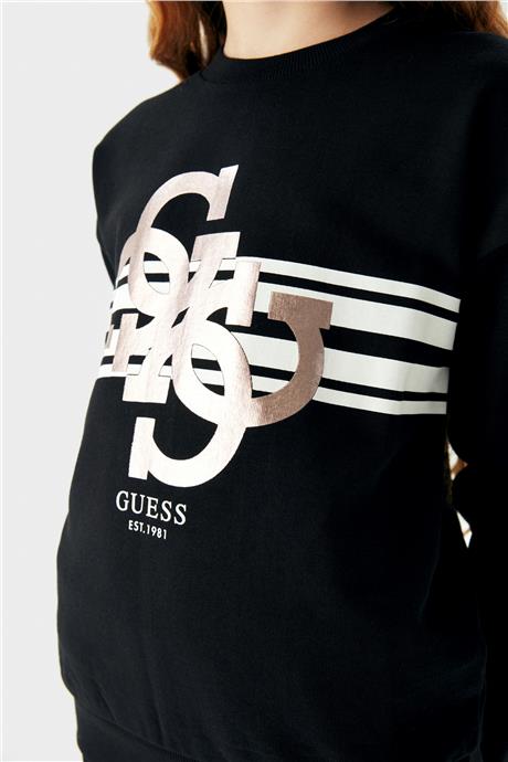 Guess Kız Çocuk Siyah Sweatshirt