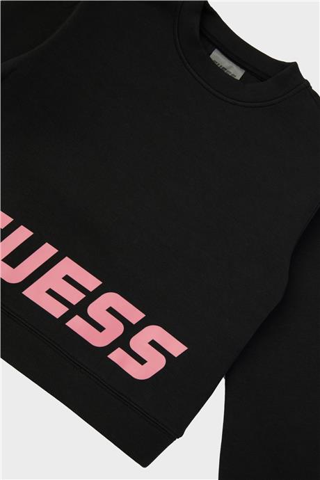 Guess Kız Çocuk Siyah Sweatshirt