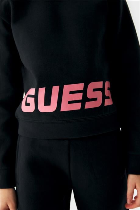 Guess Kız Çocuk Siyah Sweatshirt