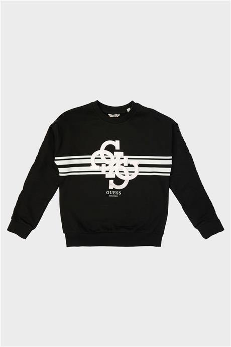 Guess Kız Çocuk Siyah Sweatshirt