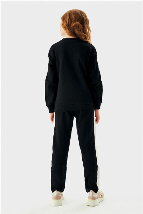 Guess Kız Çocuk Siyah Sweatshirt