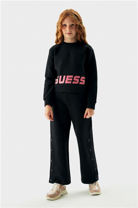 Guess Kız Çocuk Siyah Sweatshirt