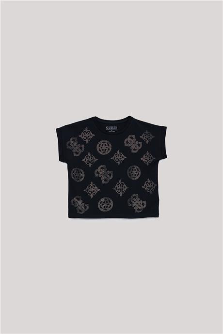 Guess Kız Çocuk Siyah T-Shirt
