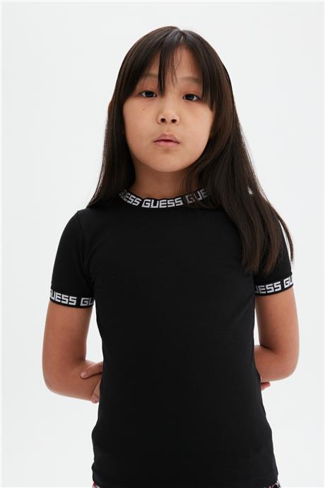 Guess Kız Çocuk Siyah T-Shirt