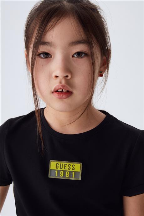Guess Kız Çocuk Siyah T-Shirt