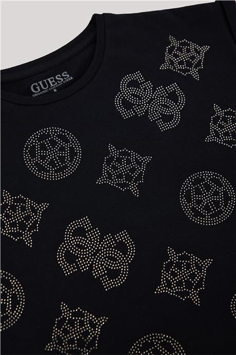 Guess Kız Çocuk Siyah T-Shirt