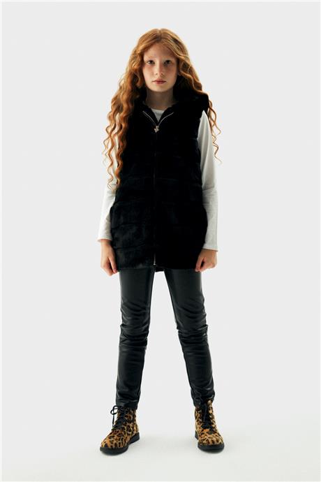 Guess Kız Çocuk Siyah Yelek