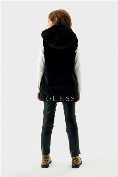 Guess Kız Çocuk Siyah Yelek