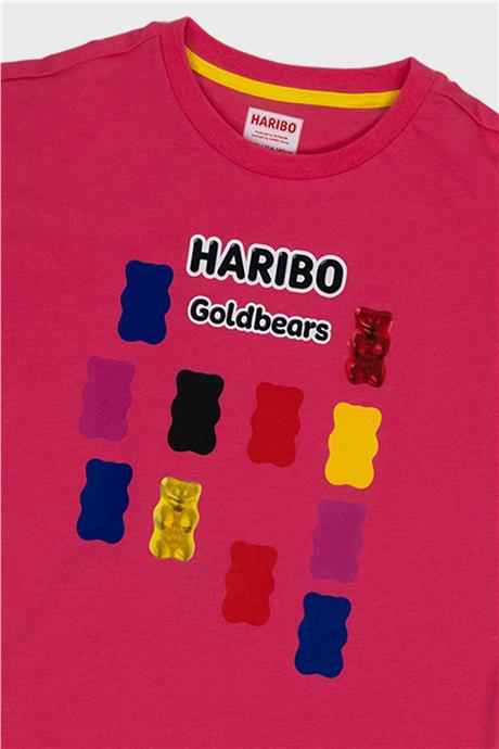 Haribo Kız Çocuk Fuşya Tshirt