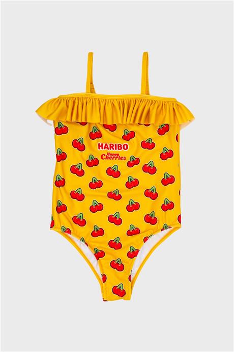 Haribo Kız Çocuk Sarı Mayo