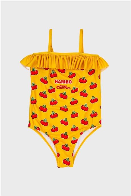 Haribo Kız Çocuk Sarı Mayo
