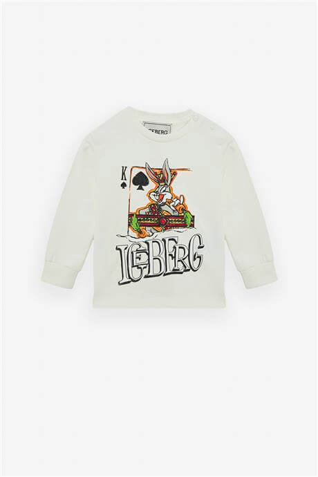 Iceberg Erkek Bebek Kırık Beyaz TshirtIceberg Erkek Bebek Kırık Beyaz Tshirt