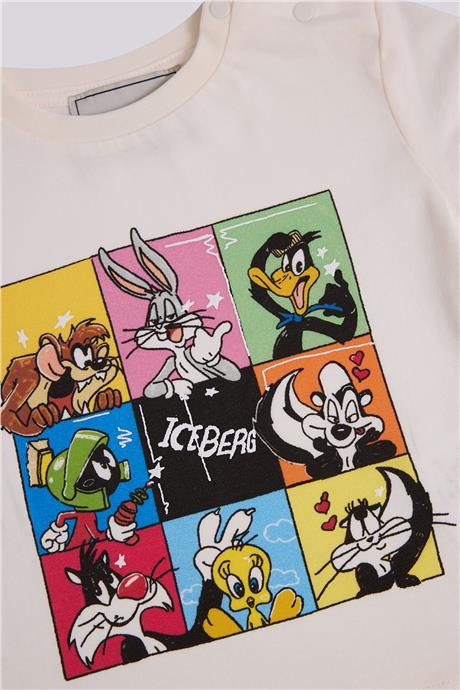 Iceberg Erkek Bebek Kırık Beyaz TshirtIceberg Erkek Bebek Kırık Beyaz Tshirt