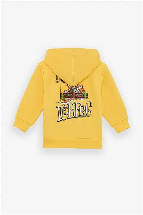 Iceberg Erkek Bebek Sarı Eşofman ÜstüIceberg Erkek Bebek Sarı Eşofman Üstü