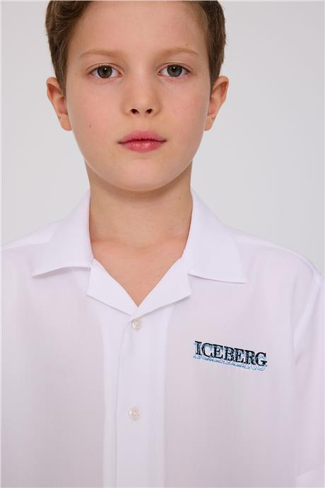 Iceberg Erkek Çocuk Beyaz GömlekIceberg Erkek Çocuk Beyaz Gömlek