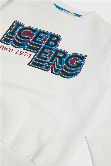 Iceberg Erkek Çocuk Beyaz Sweatshirt