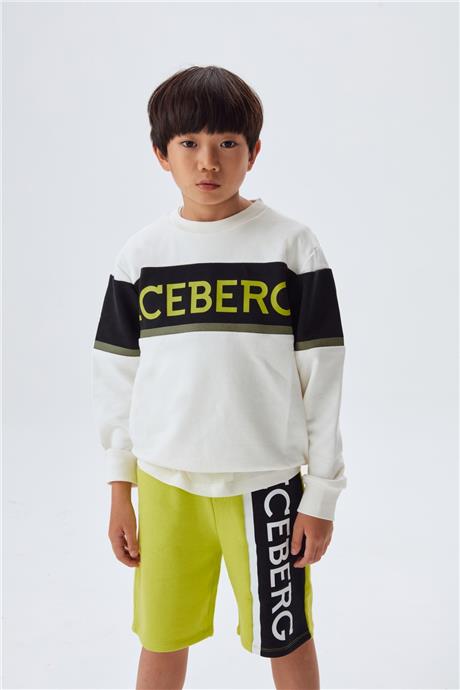 Iceberg Erkek Çocuk Beyaz Sweatshirt