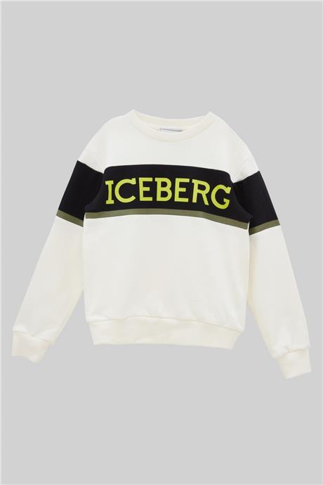 Iceberg Erkek Çocuk Beyaz Sweatshirt