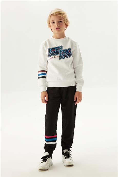 Iceberg Erkek Çocuk Beyaz Sweatshirt