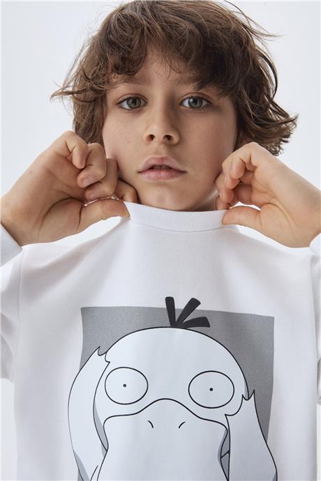 Iceberg Erkek Çocuk Beyaz Sweatshirt