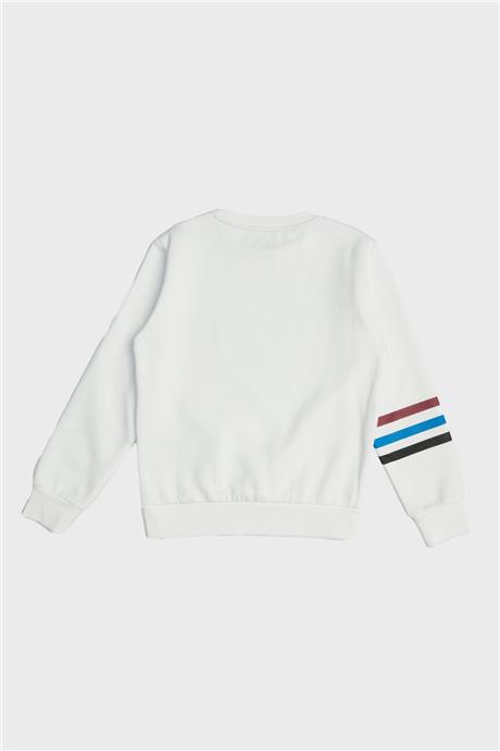 Iceberg Erkek Çocuk Beyaz Sweatshirt