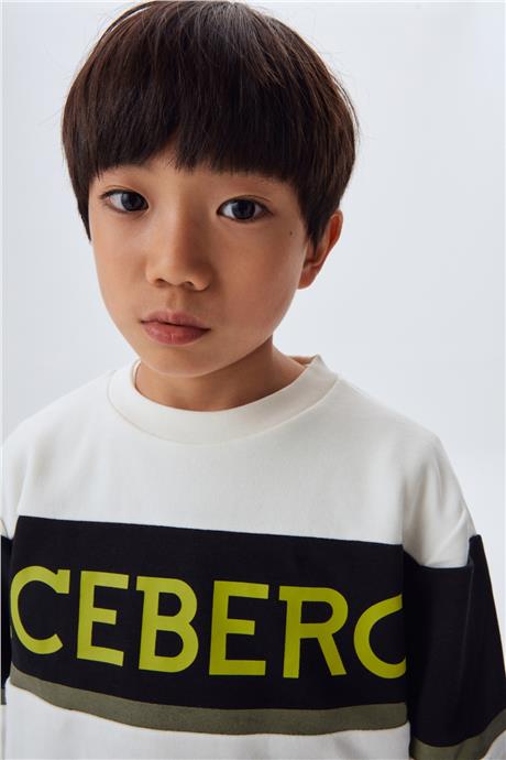 Iceberg Erkek Çocuk Beyaz Sweatshirt