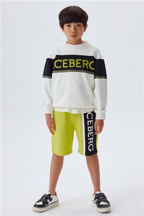 Iceberg Erkek Çocuk Beyaz Sweatshirt