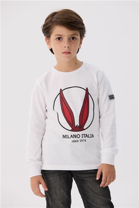 Iceberg Erkek Çocuk Beyaz T-Shirt