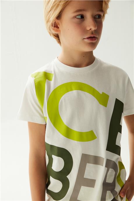 Iceberg Erkek Çocuk Beyaz T-Shirt