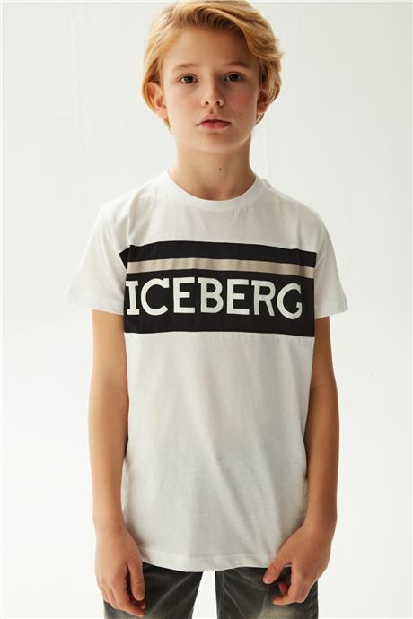 Iceberg Erkek Çocuk Beyaz T-Shirt