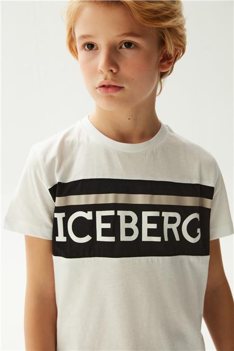 Iceberg Erkek Çocuk Beyaz T-Shirt