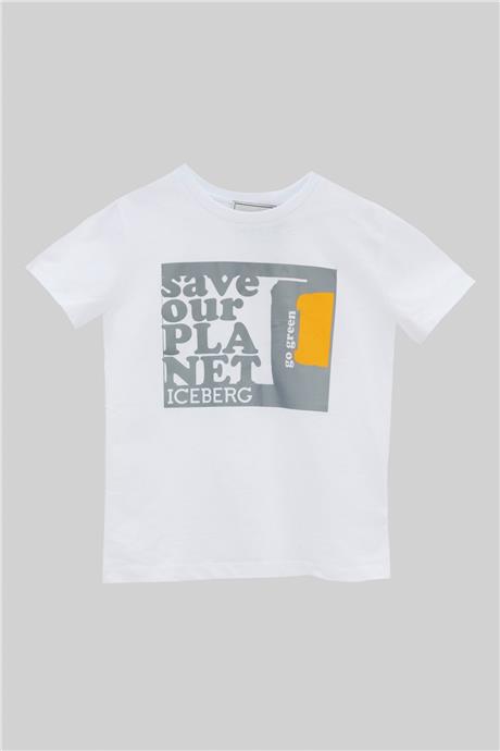 Iceberg Erkek Çocuk Beyaz T-Shirt