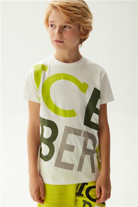 Iceberg Erkek Çocuk Beyaz T-Shirt