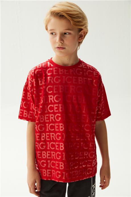 Iceberg Erkek Çocuk Kiremit T-Shirt