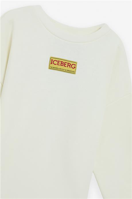 Iceberg Erkek Çocuk Kırık Beyaz SweatshirtIceberg Erkek Çocuk Kırık Beyaz Sweatshirt