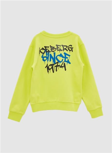Iceberg Erkek Çocuk Lime Eşofman Üstü