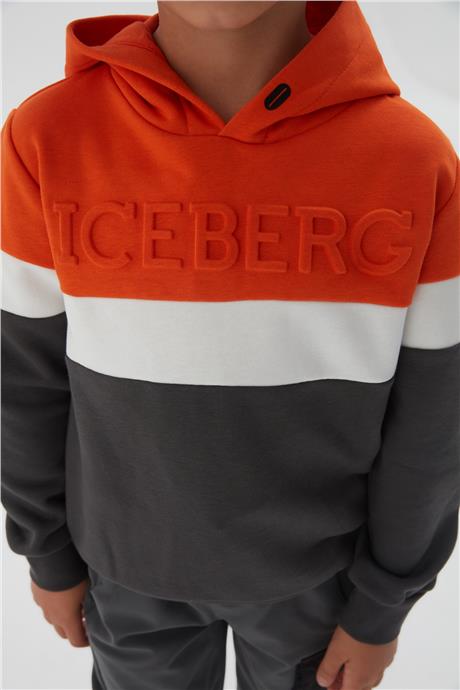 Iceberg Erkek Çocuk Oranj Sweatshirt