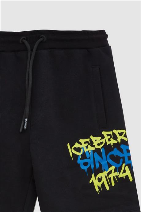 Iceberg Erkek Çocuk Siyah Bermuda
