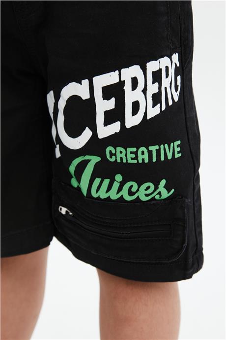 Iceberg Erkek Çocuk Siyah Şort